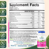 Etiqueta de RidgeCrest Herbals Hair ReVive con lista de ingredientes y beneficios visibles