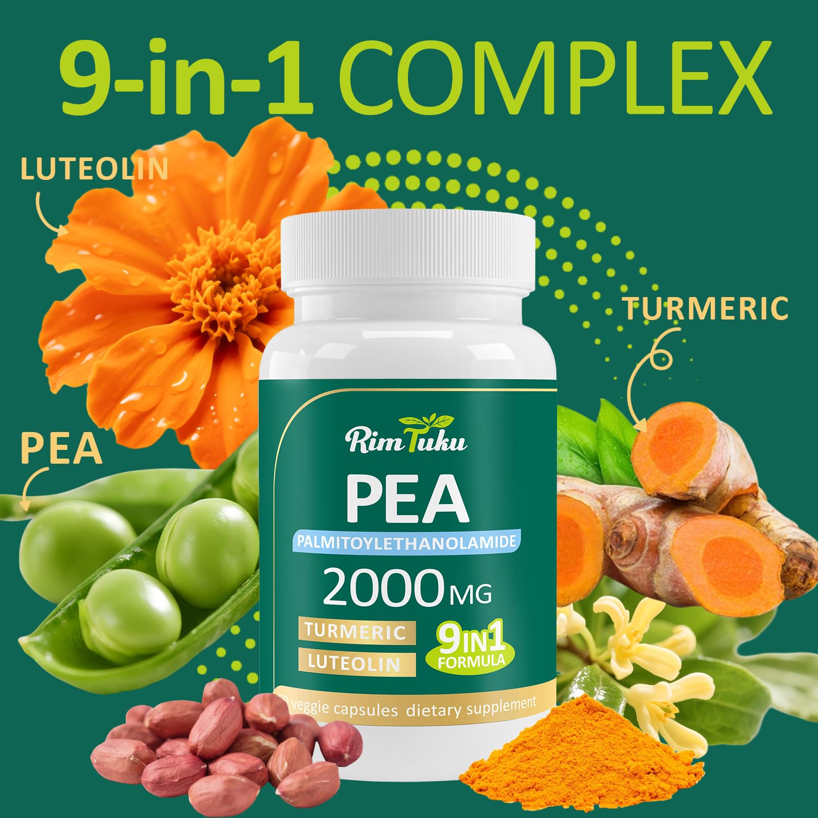 RimTuku polvo micronizado de PEA detallado para mejor absorción