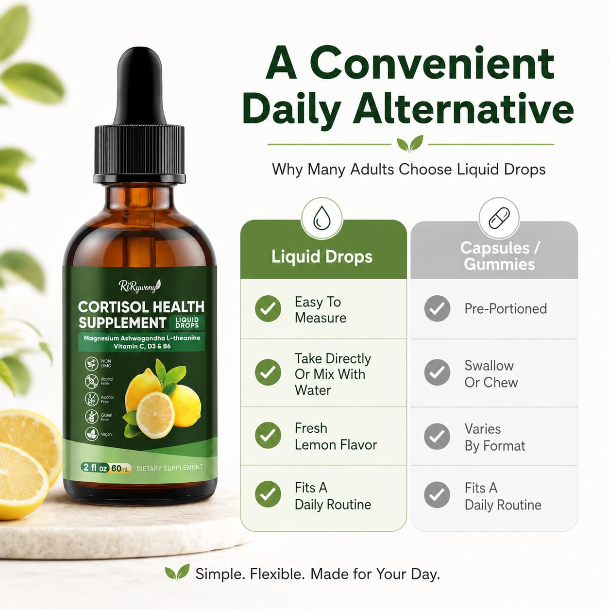 RiRywony etiqueta con lista de ingredientes visible, transparencia y confianza