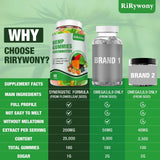 RiRywony Health tres frascos alineados mostrando el total de 240 unidades disponibles