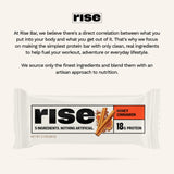 Rise barra en mesa de desayuno combinada con café para energía