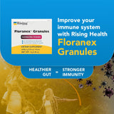 Rising Floranex comparación de tamaño con monedero para visualizar formato individual