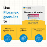 Rising Floranex textura del granulado detalle que muestra formulación práctica y disolución