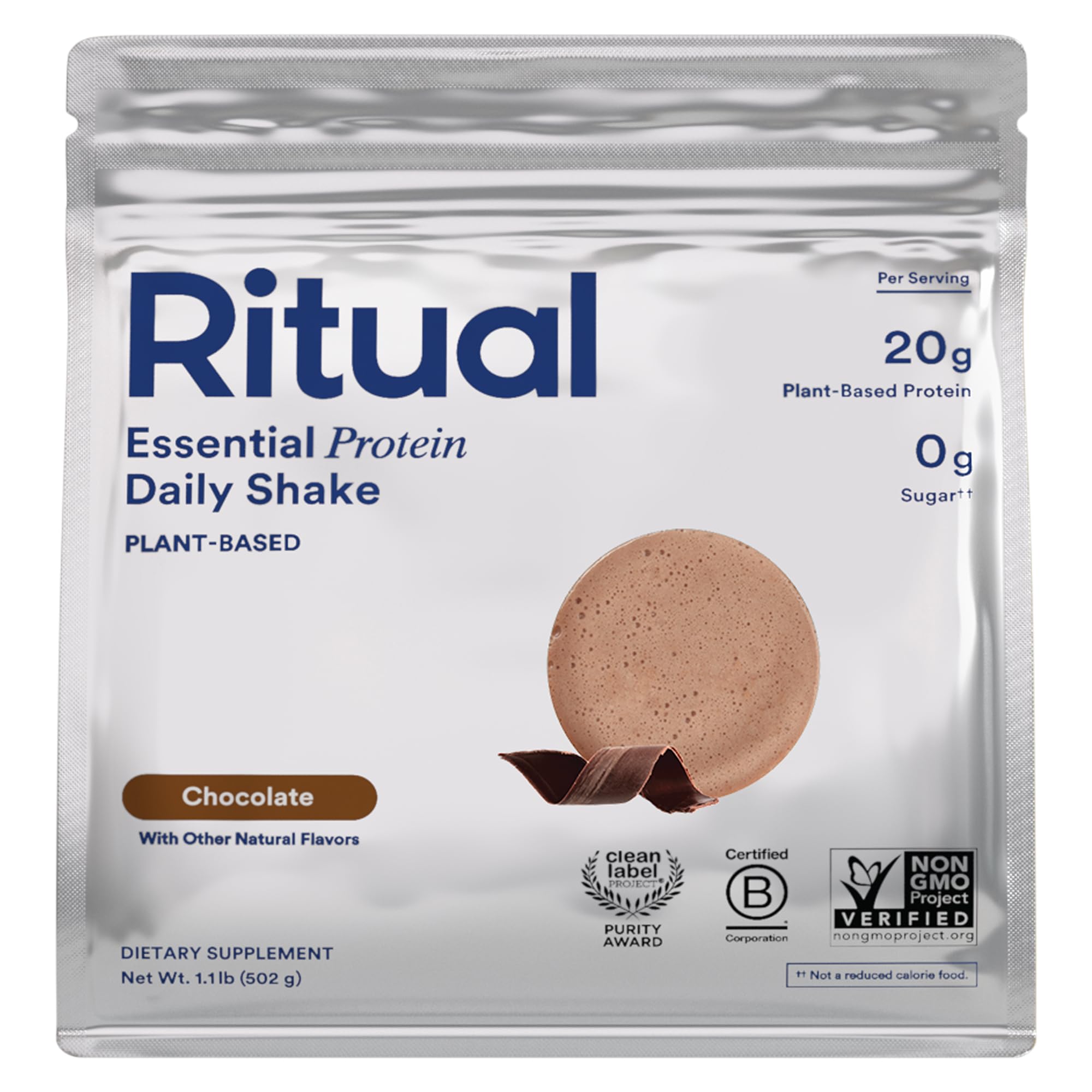 Ritual frente del empaque chocolate mostrando 1 lb y beneficio de trazabilidad