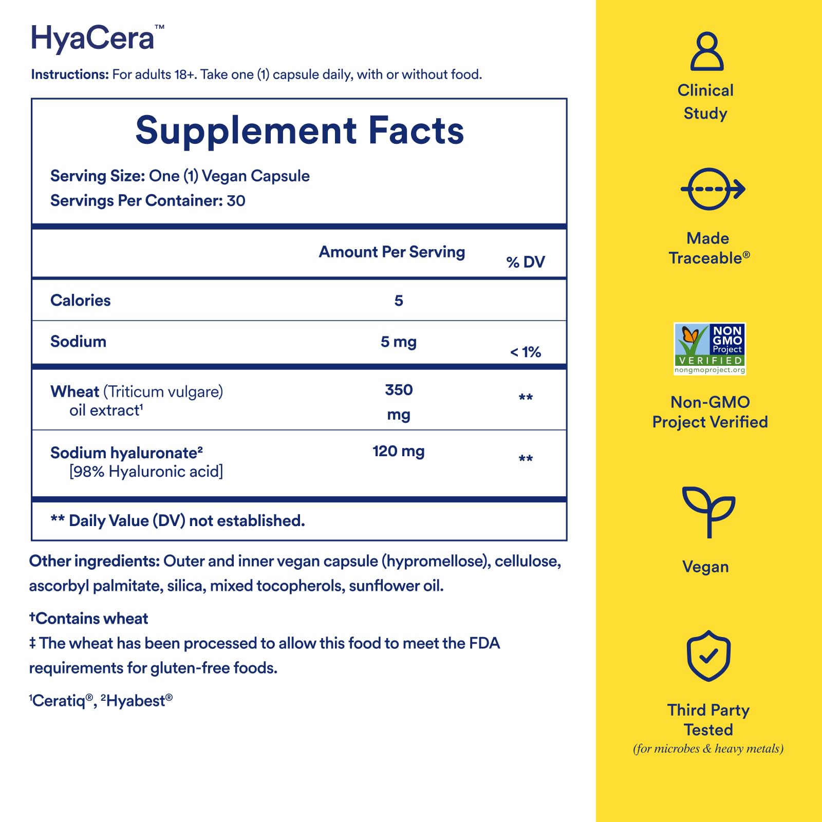 Ritual HyaCera cápsula abierta mostrando textura y separación de ingredientes
