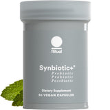 Ritual Synbiotic+ frontal del frasco mostrando diseño y cantidad