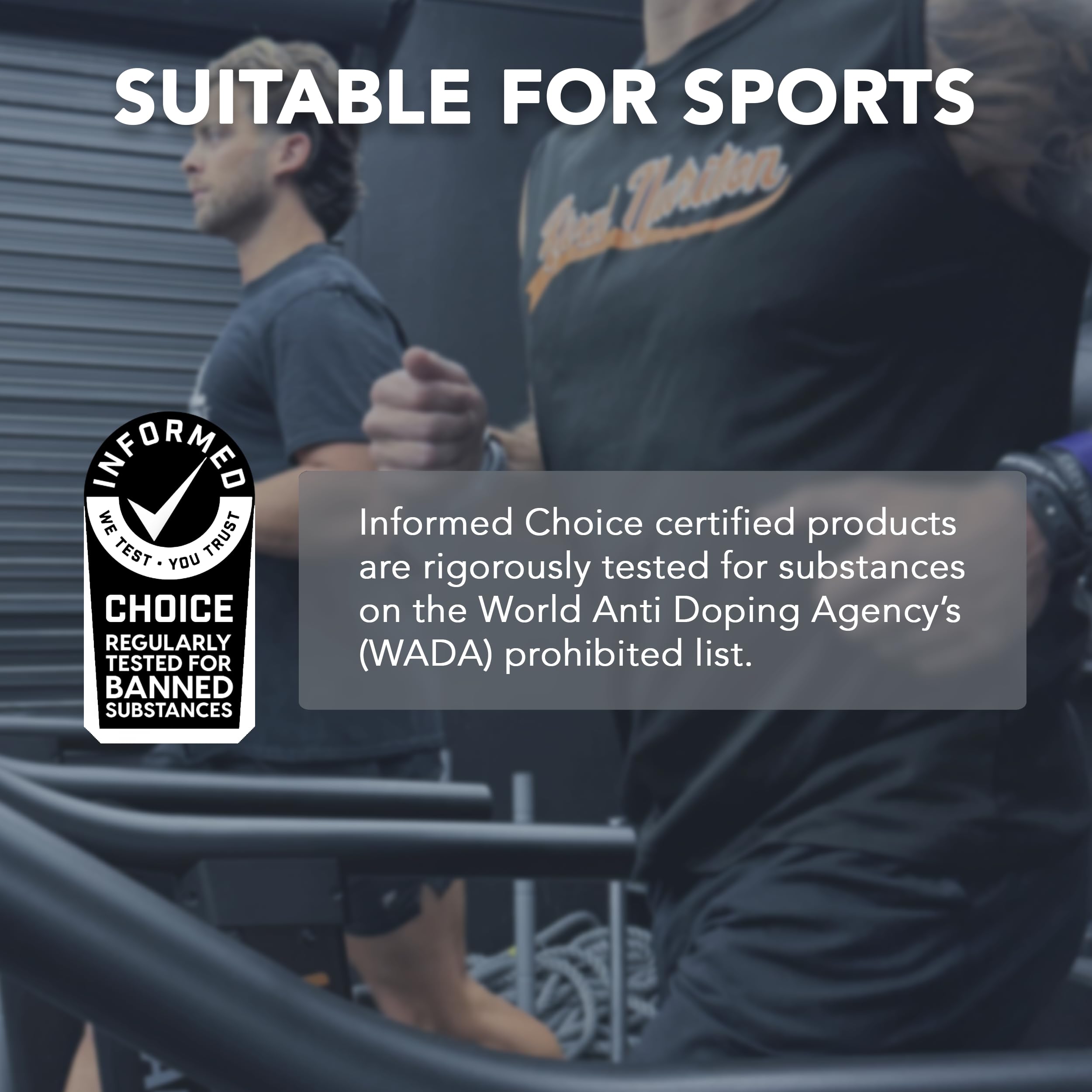 RIVAL NUTRITION sello Informed Choice para seguridad deportiva