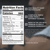 RIVAL NUTRITION batido servido en vaso, aporte proteico rápido