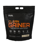 RIVAL NUTRITION envase frontal Clean Gainer mostrando tamaño y marca