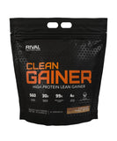 RIVAL NUTRITION envase frontal del Clean Gainer mostrando tamaño y marca