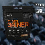 RIVAL NUTRITION scoop con porción del Clean Gainer para control de dosis