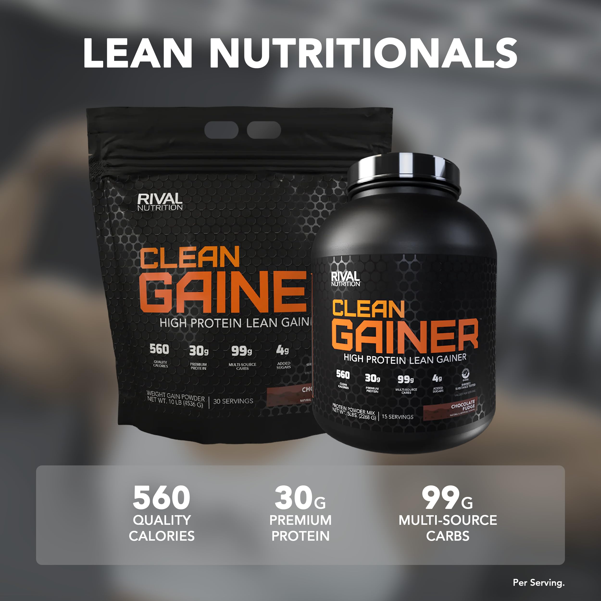 RIVAL NUTRITION textura del polvo visible para mezcla fácil
