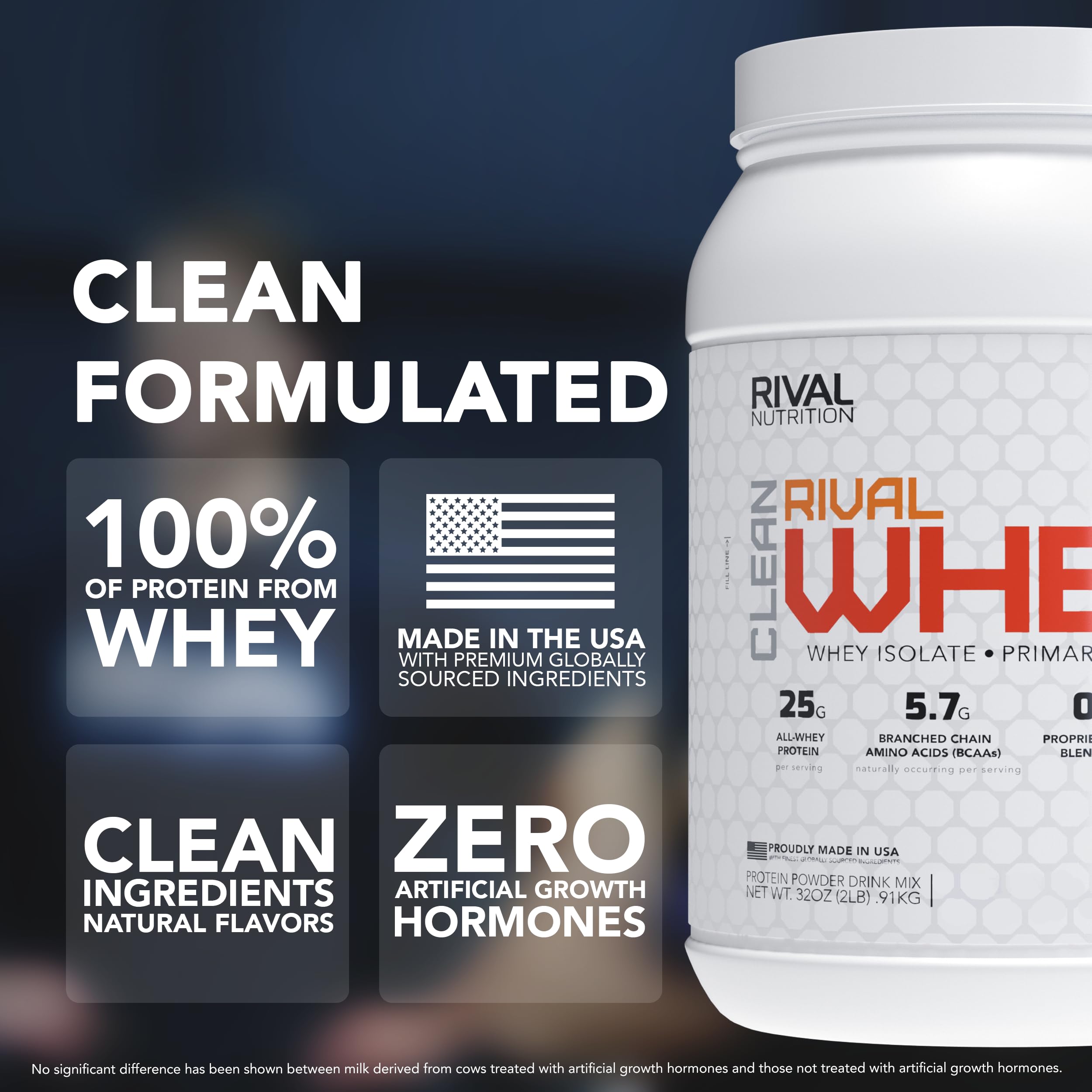 RIVAL NUTRITION detalle del polvo con textura fina y fácil mezcla