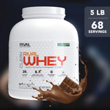 RIVAL NUTRITION licuadora con polvo y frutas para smoothie alto en proteína y sabor natural
