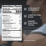 RIVAL NUTRITION etiqueta nutricional destacando 30 g proteína y 550 calorías por porción