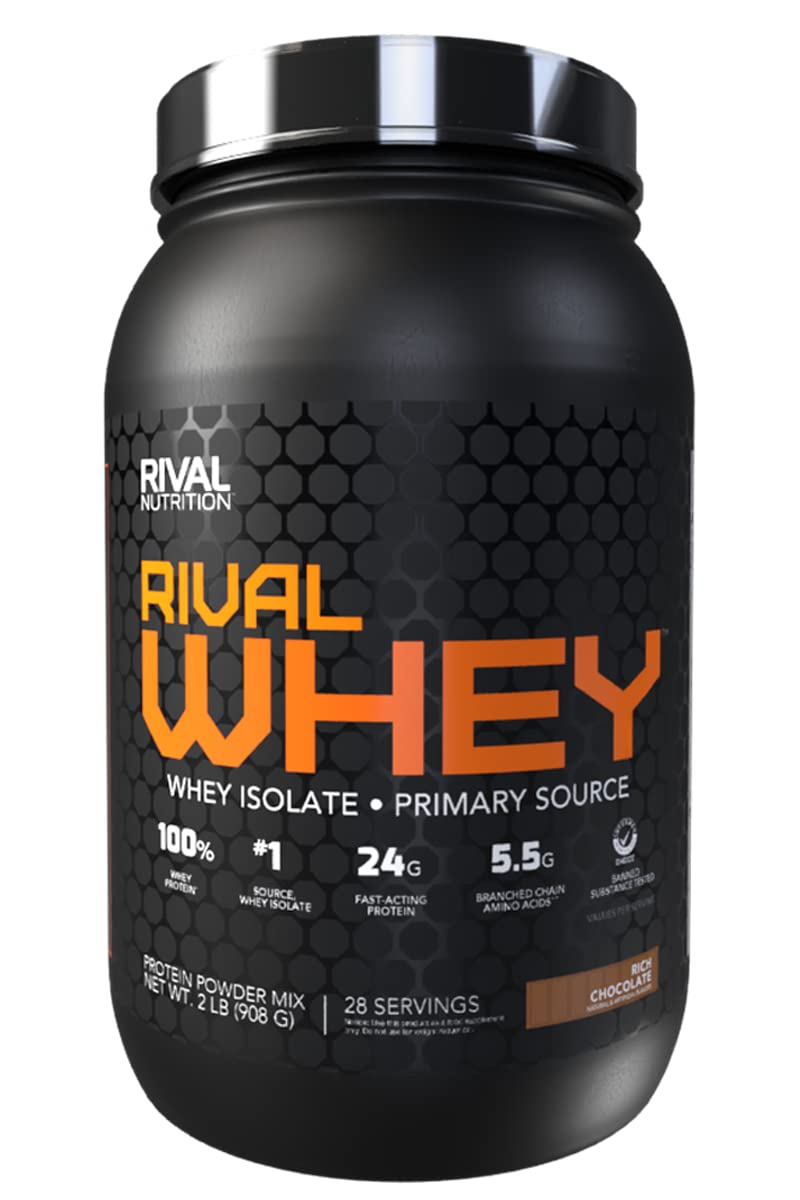 RIVAL NUTRITION envase frontal mostrando producto y sabor Rich Chocolate