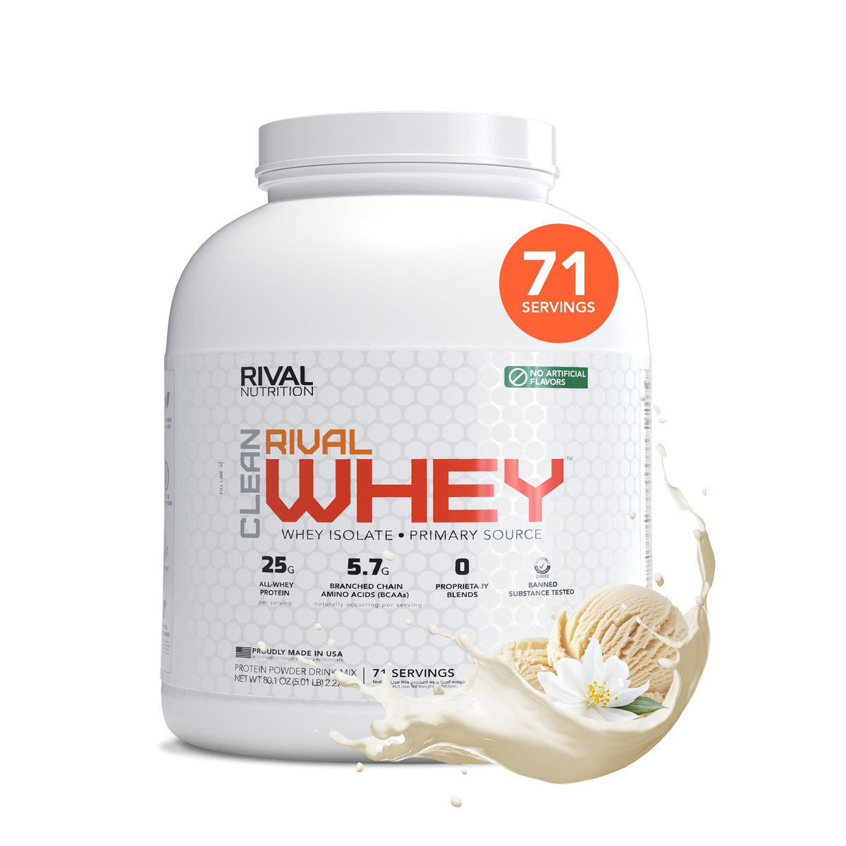 RIVAL NUTRITION envase frontal mostrando etiqueta clara y beneficios