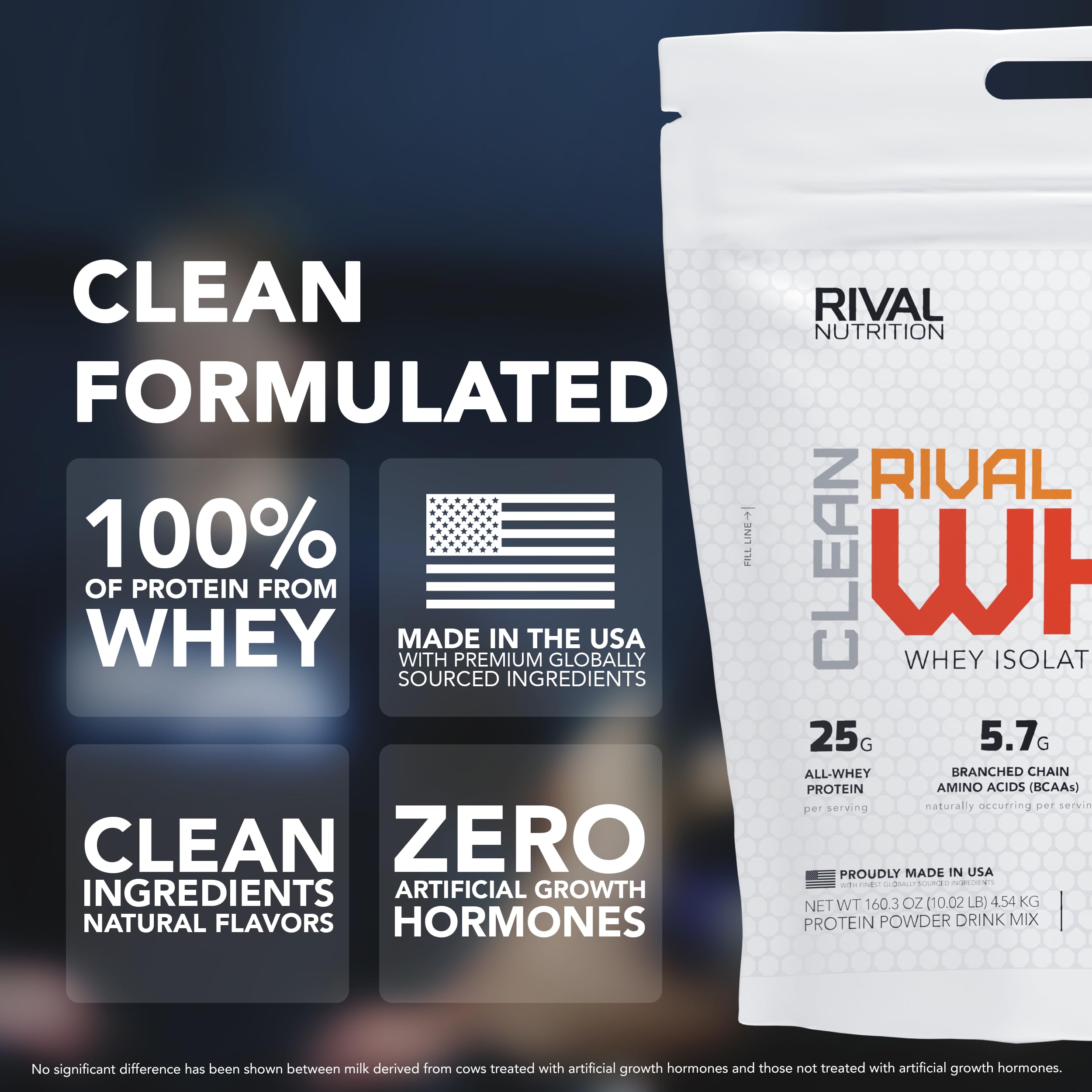 RIVAL NUTRITION polvo detalle de textura fácil mezcla y sin grumos