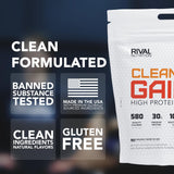 RIVAL NUTRITION textura de polvo fina y mezclable para batidos rápidos