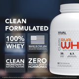 RIVAL NUTRITION polvo en cucharada detalle de textura y pureza