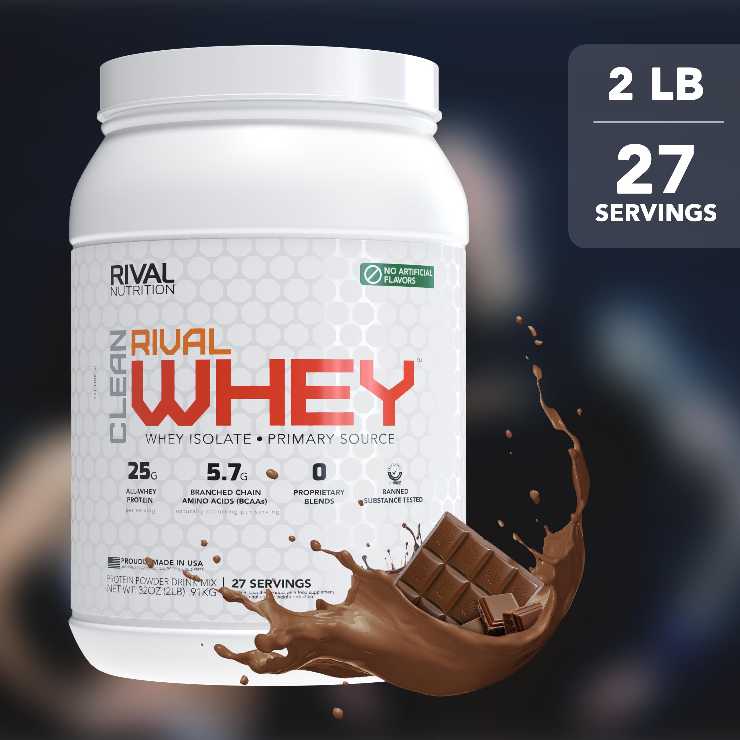 RIVAL NUTRITION polvo mezclado en yogur para snack proteico