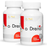 RLC Labs a-Drenal frente del envase mostrando suplemento y duración