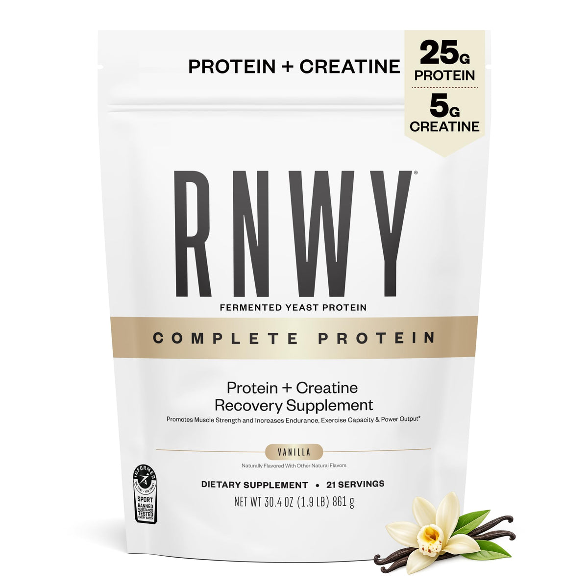 RNWY frasco frontal mostrando la marca y beneficios