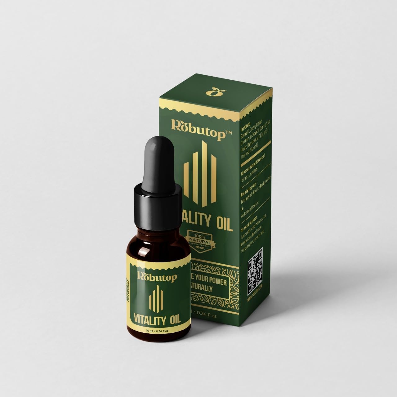 Robutop frasco en entorno urbano masculino que sugiere uso en viaje y discreción