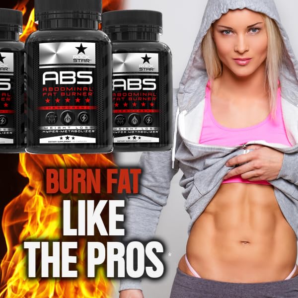 Rockstar Abs envase junto a mano para mostrar tamaño real