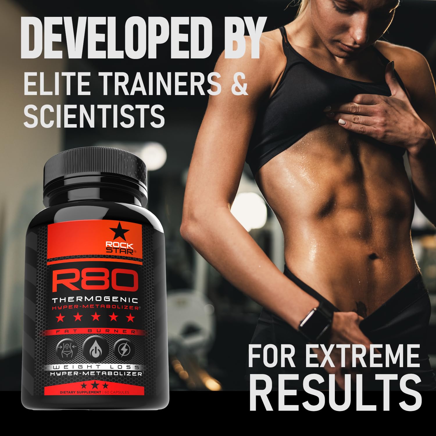 Rockstar etiqueta con ingredientes destacando soporte GLP-1