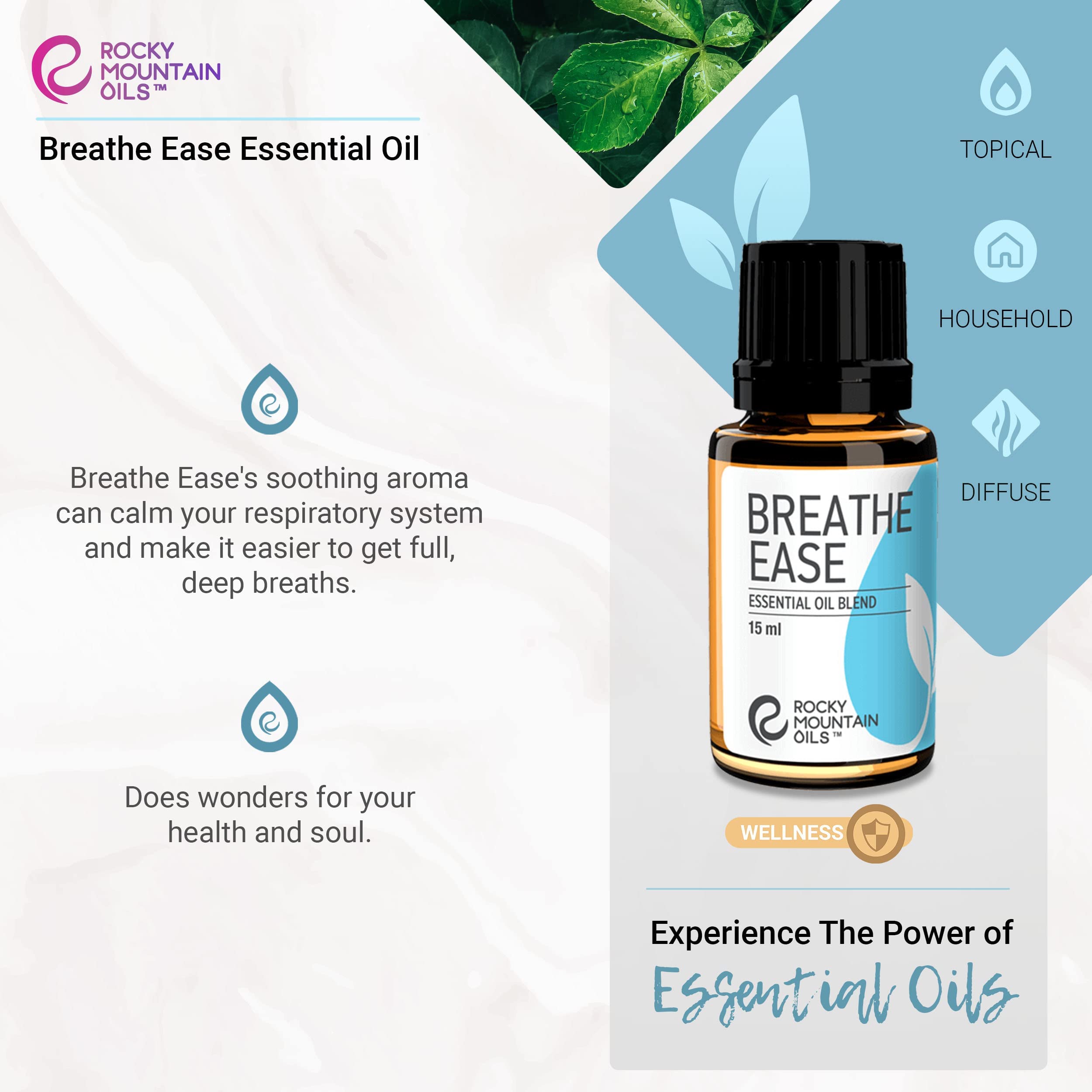 Escena estilo spa con Rocky Mountain Oils que crea atmósfera relajante