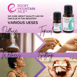 Rocky Mountain Oils Purify en difusor creando ambiente fresco y uniforme