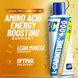Ronnie Coleman detalle de etiqueta mostrando L-carnitina y ácido pantoténico beneficios