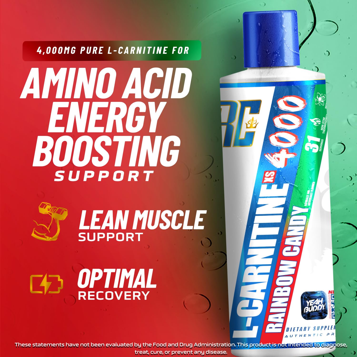 Ronnie Coleman primer plano del líquido Berry Blast y su textura lista para tomar