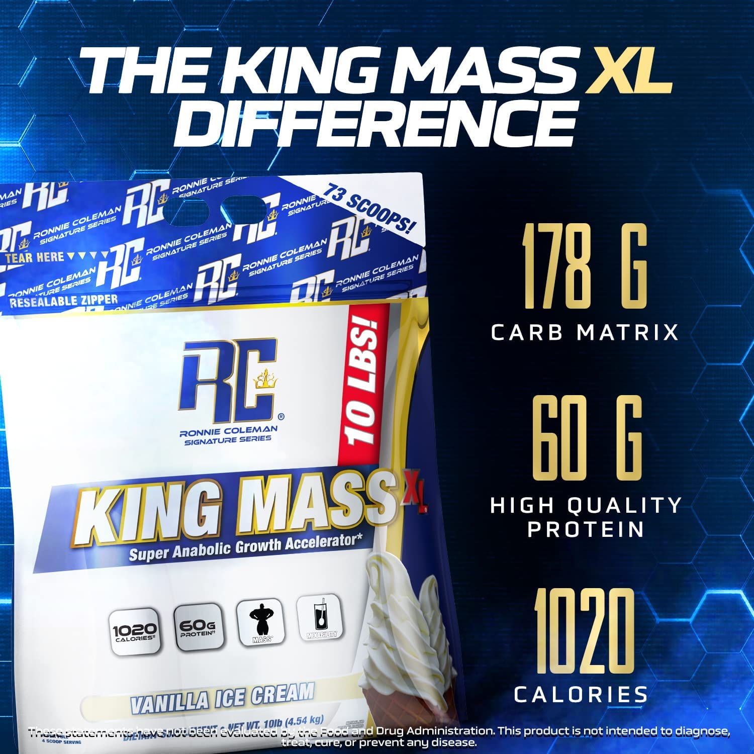 ronnie coleman textura del polvo cercano que facilita mezclado cremoso
