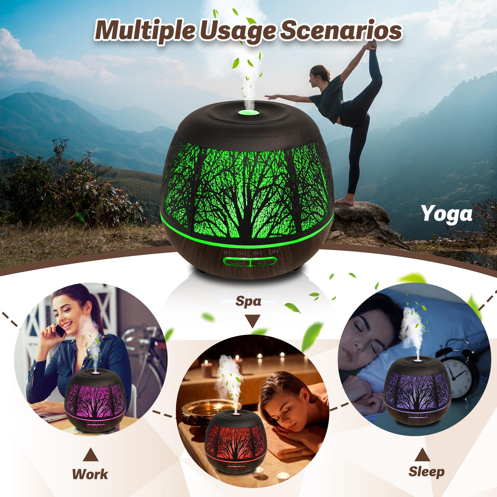 Roonbo iluminación LED con 7 colores para crear distintos estados de ánimo