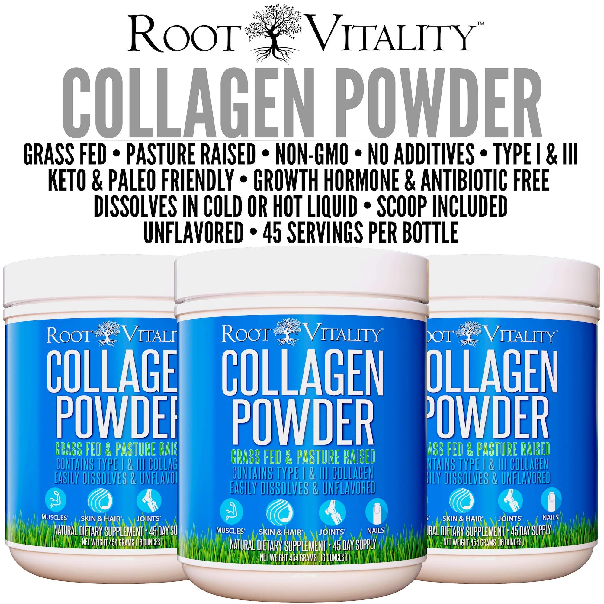 Root Vitality colágeno agregado al café, mejora la proteína diaria