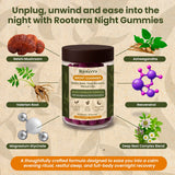 Rooterra Inner Bloom gominola junto a regla para mostrar tamaño real
