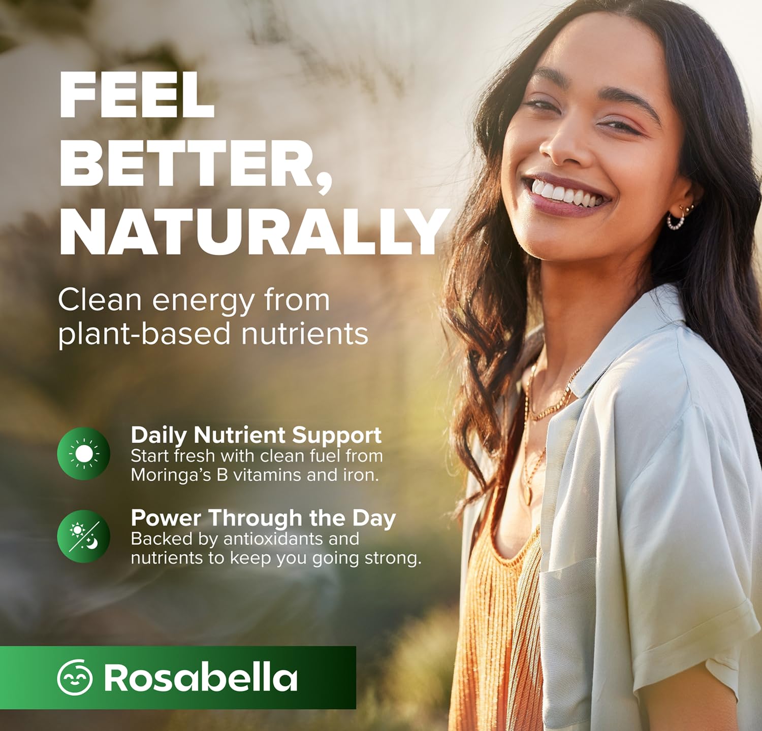 Rosabella etiqueta con datos nutricionales clara para confianza informativa