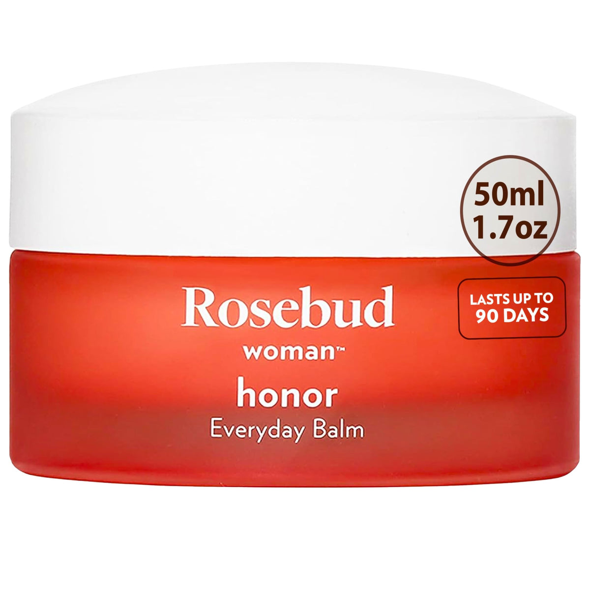 Rosebud Woman envase frontal de Honor mostrando diseño elegante y conveniencia