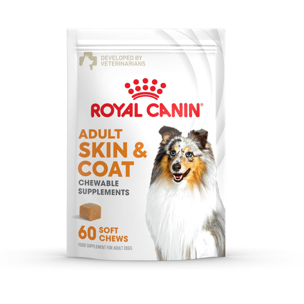 ROYAL CANIN envase frontal mostrando 60 unidades y beneficio estética del pelaje
