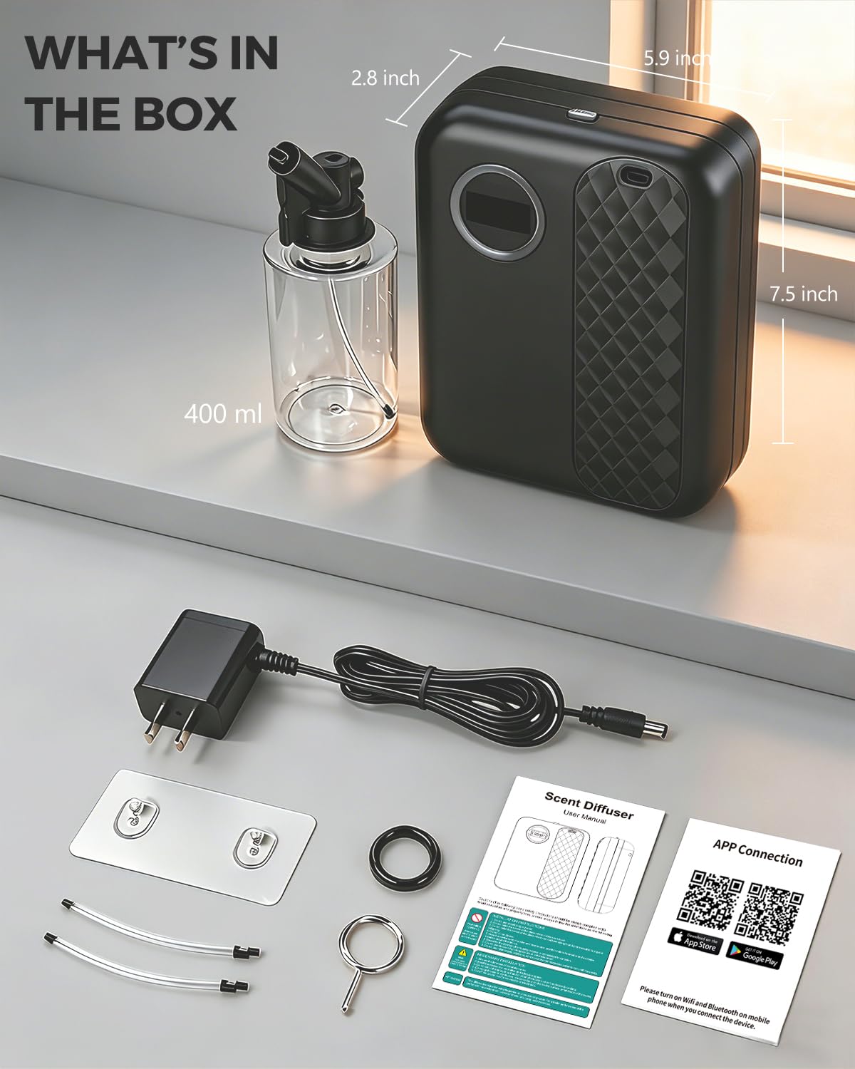 RoyAroma empaque con accesorios ideal para regalo inmediato y montaje fácil