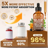 Royavita gotero con líquido liposomal resaltando textura absorbible