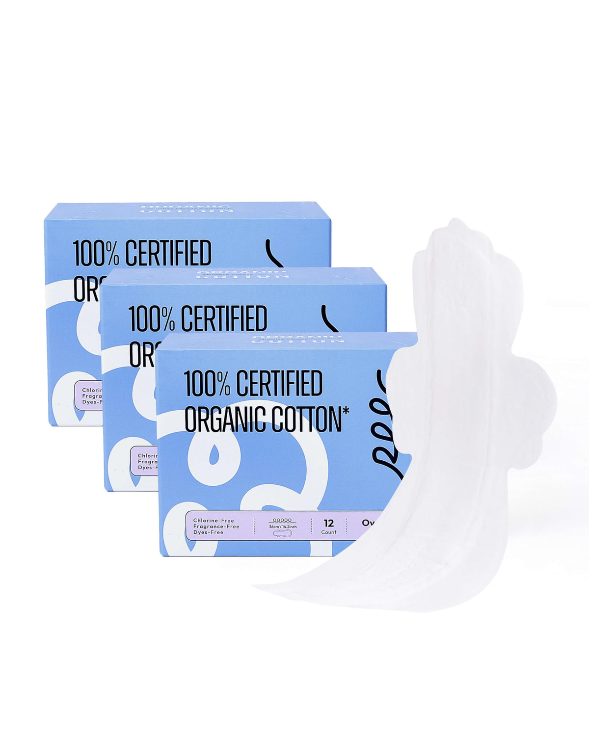 RPE Life empaque frontal mostrando 36 unidades y beneficio de protección nocturna