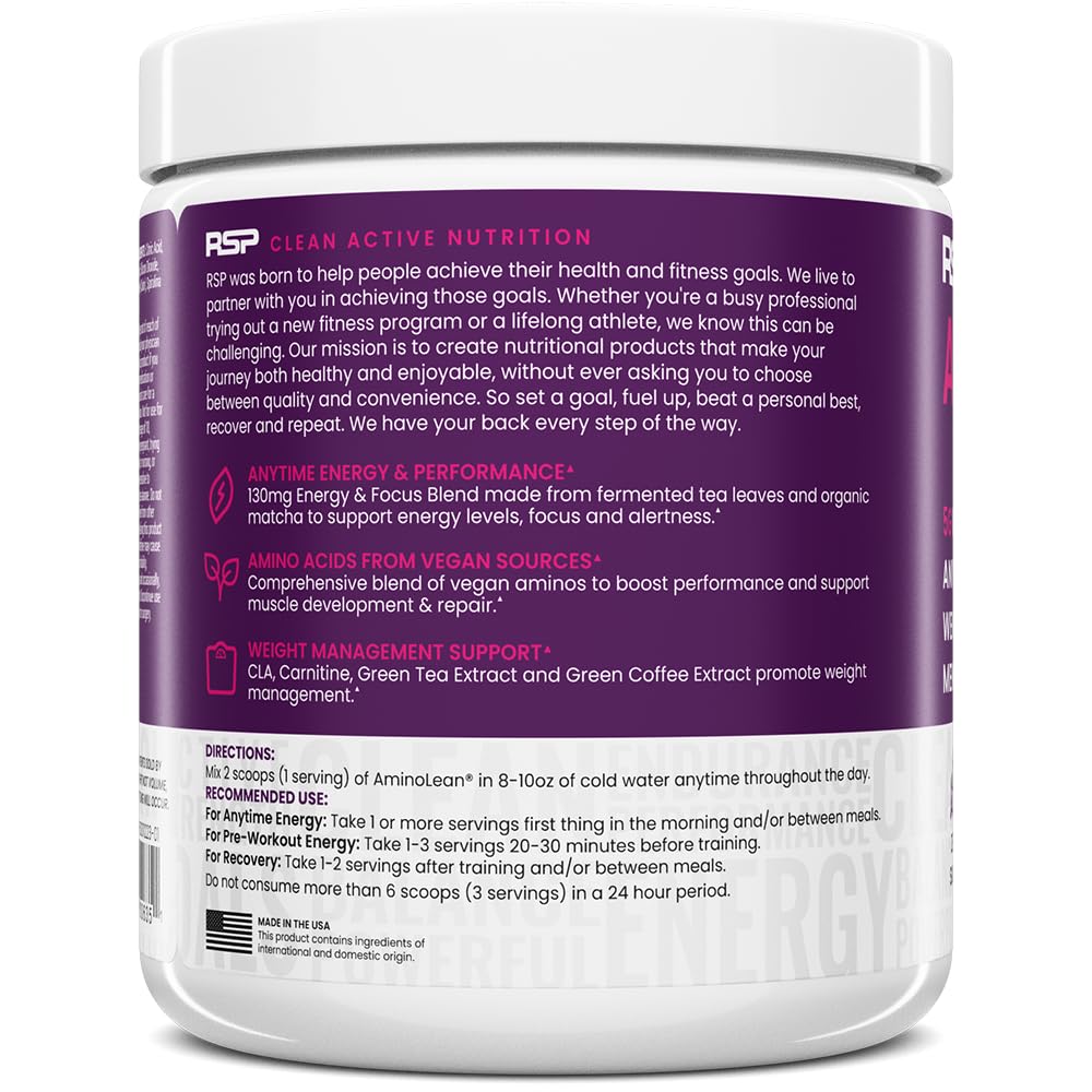 RSP NUTRITION envase en mesa de cocina junto a alimentos saludables