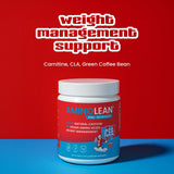 RSP NUTRITION AminoLean etiqueta cercana destacando información nutricional clara