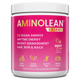 RSP NUTRITION AminoLean frente del envase mostrando diseño y sello vegano