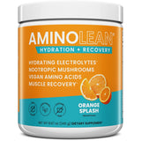RSP NUTRITION AminoLean tarro frontal con etiqueta clara y beneficios visibles