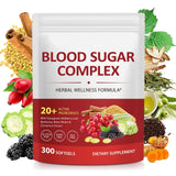 Ruduwu frasco frontal Blood Sugar Complex mostrando tamaño y diseño práctico