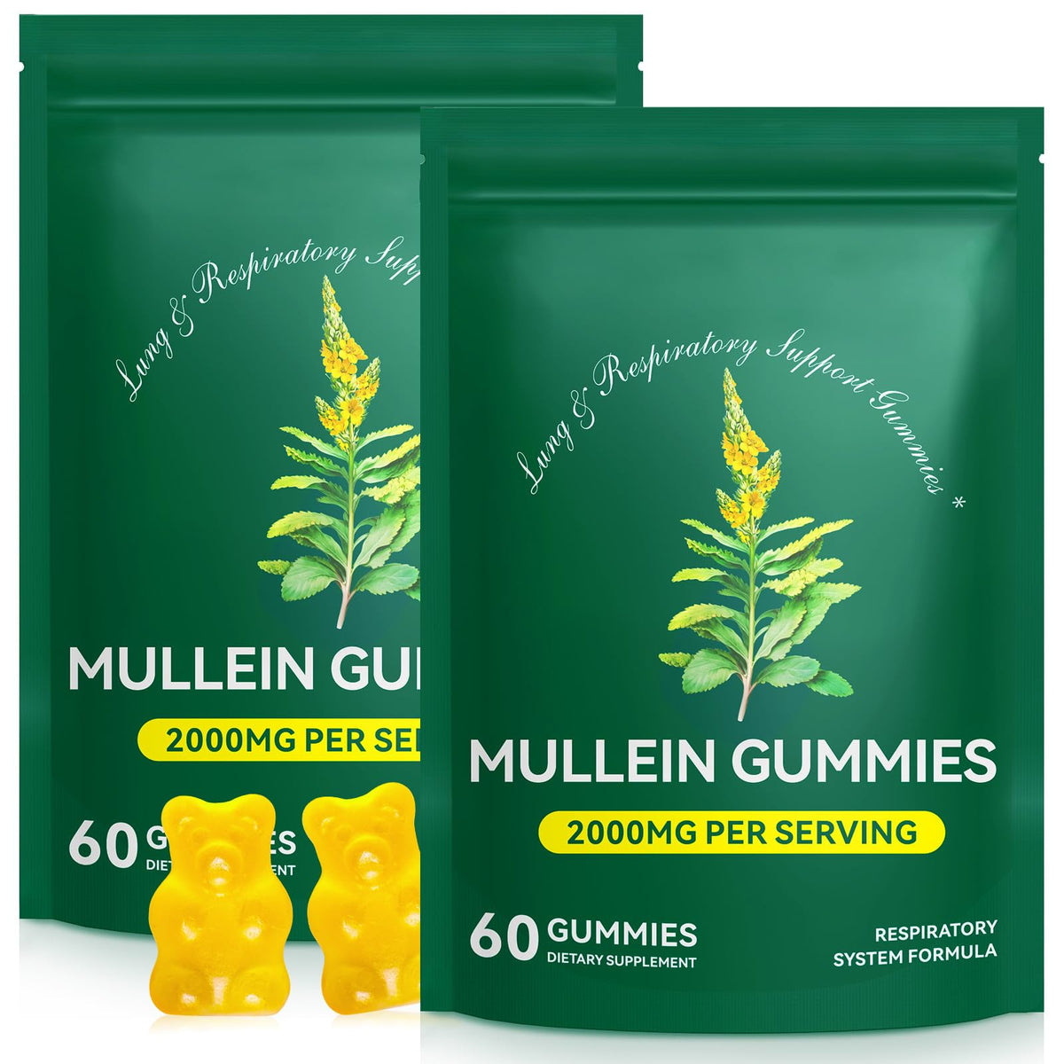 Ruduwu frente del empaque mostrando gomitas veganas y beneficios respiratorios